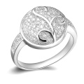 925 Sterling Silver Ring Full CZ Bridal Sets Micro Pave